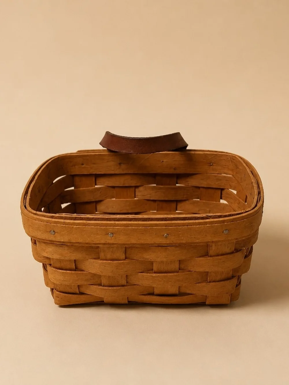 Longaberger Handwoven Basket in Natural Brown